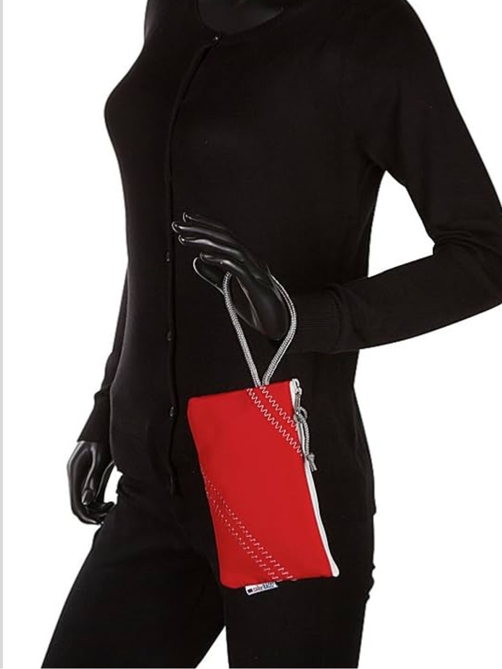 Sailor Bags Red Wristlet Zipper Pouch